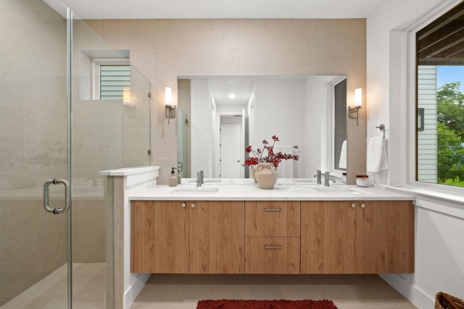 Bathroom with double vanity